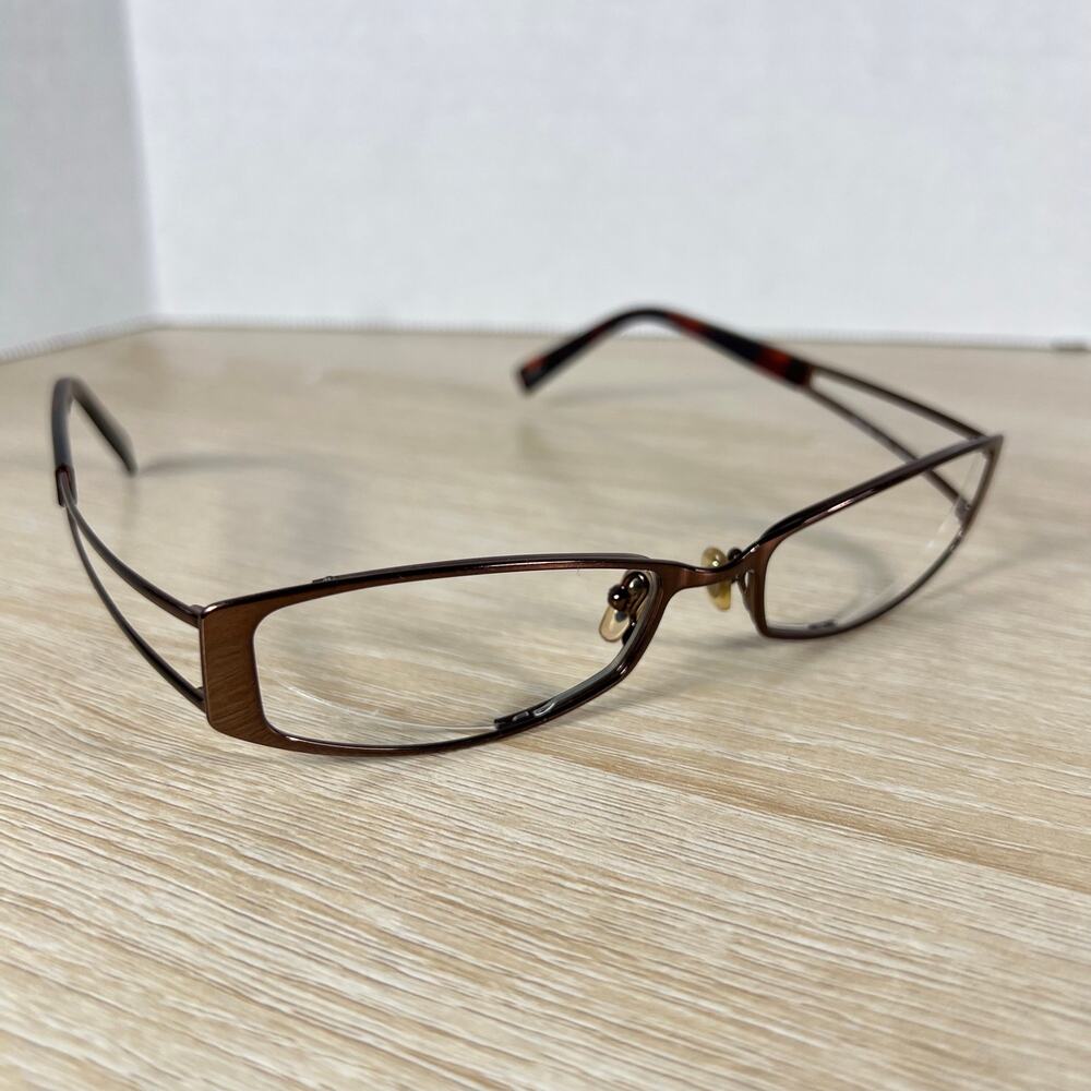 Ray-Ban RB6128 2511 Eyeglasses Brown Metal Frames Only 52-18-135 Made in Italy